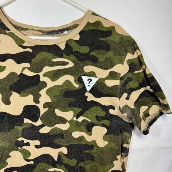Guess Camouflage T-Shirt Short Sleeve Casual Top Military Print‎ Sz Large - Picture 2 of 7
